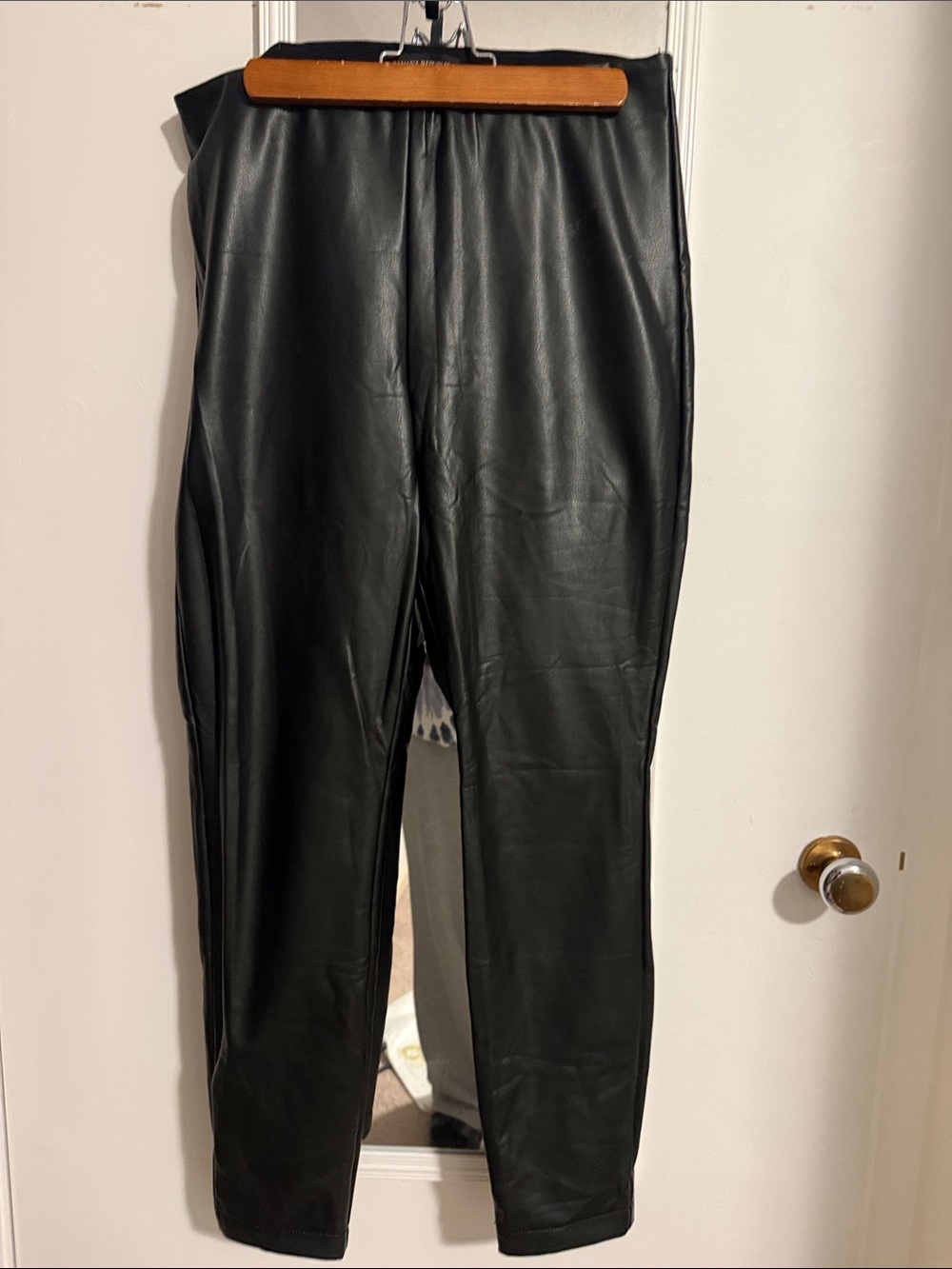Banana Republic Black Faux Leather Leggings